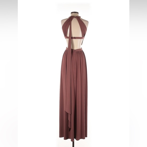 NWT Katie May Tanya Gown Rose Taupe Sz XS $350 SS25 Cutout Backless Revolve - Picture 7 of 10